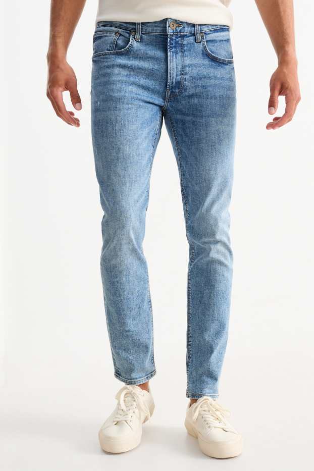 Home - Skinny jeans - LYCRA® - texà blau clar