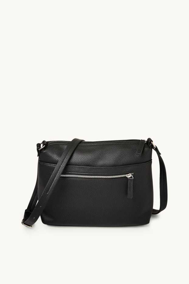 Women - Crossbody bag - faux leather - black