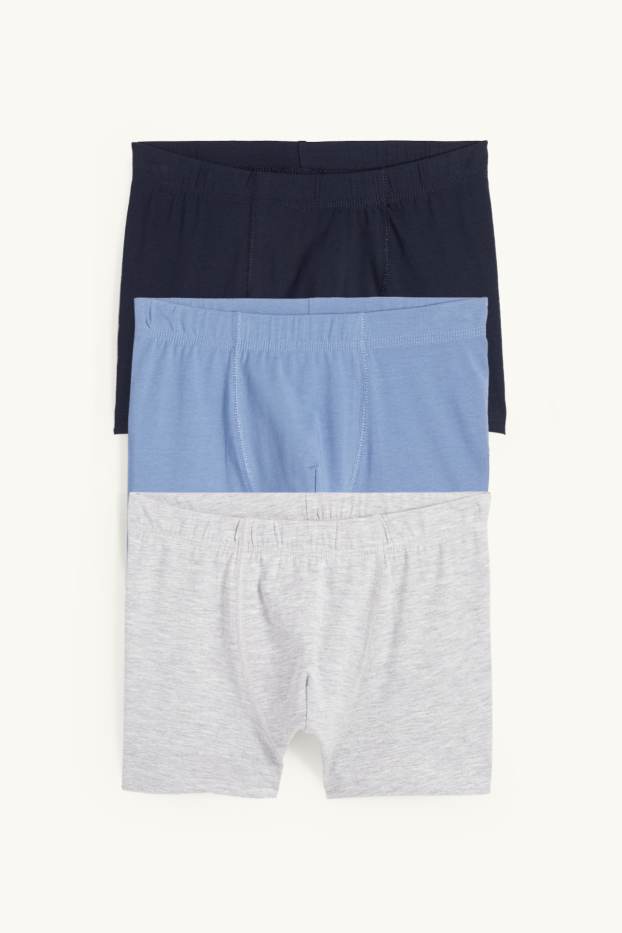 Kinderen: jongens - Set van 3 - boxershorts - donkerblauw
