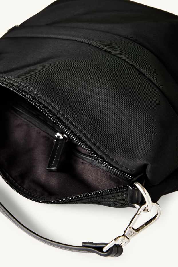 Mujer - Bolso bandolera con correa extraíble - negro