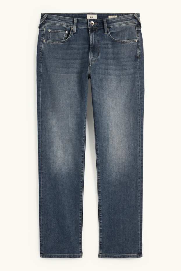 Pánské - Straight jeans - džíny - tmavomodré