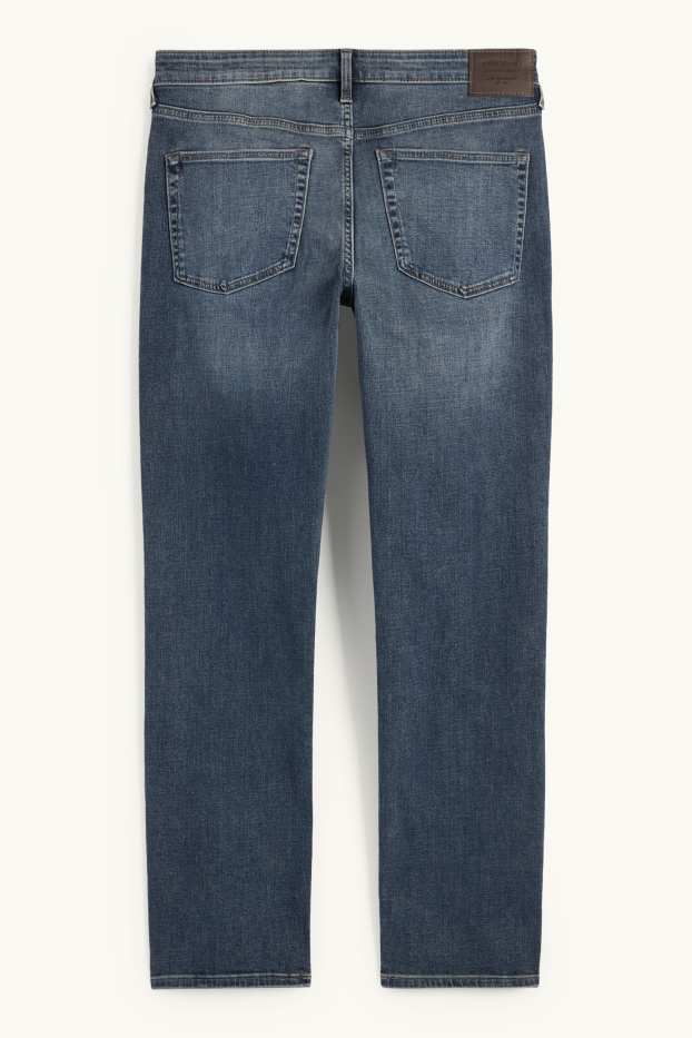Pánské - Straight jeans - džíny - tmavomodré