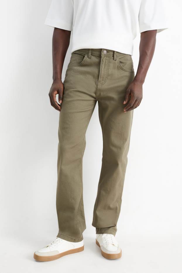 Herren - Hose - Regular Fit - grün