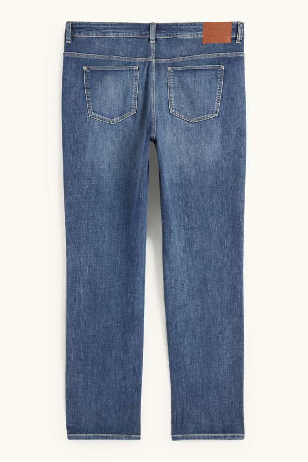 Femmes - Jean coupe droite - mid-waist - LYCRA® - jean bleu