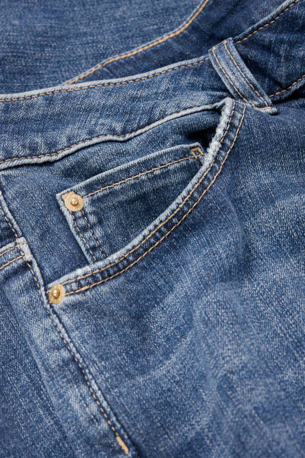Femmes - Jean coupe droite - mid-waist - LYCRA® - jean bleu