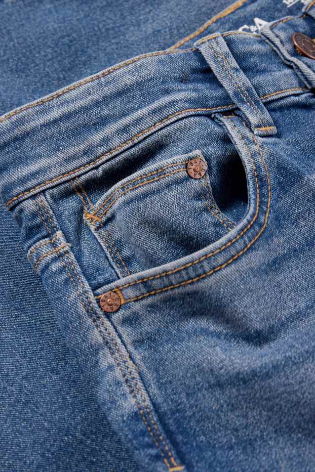 Nen - Skinny jeans - texà blau