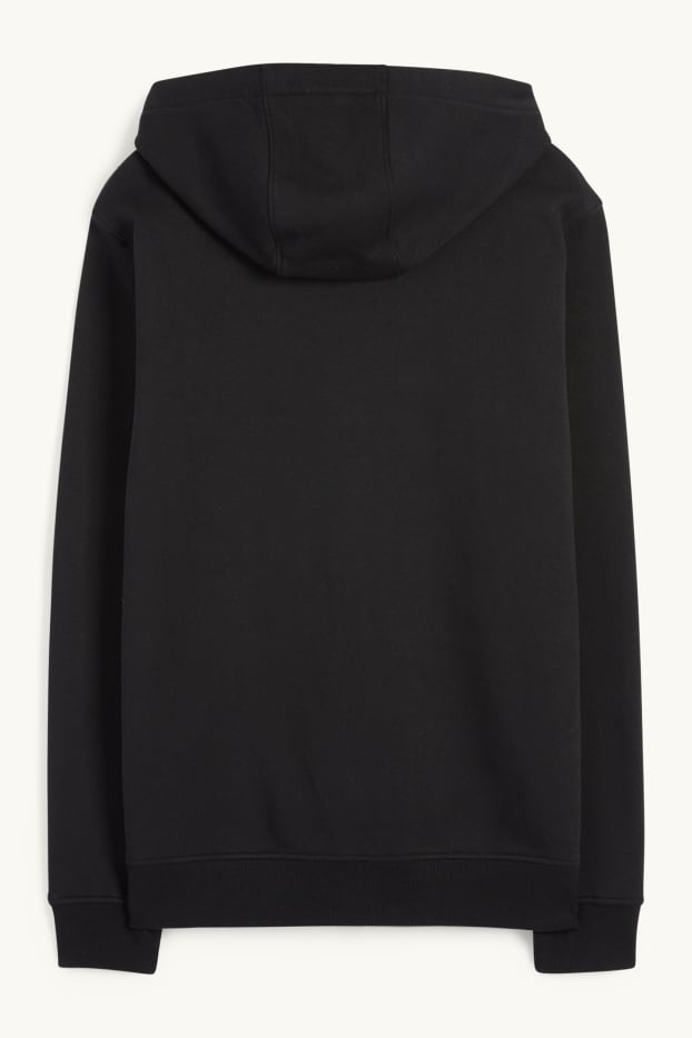 Herren - Sweatjacke mit Kapuze - schwarz