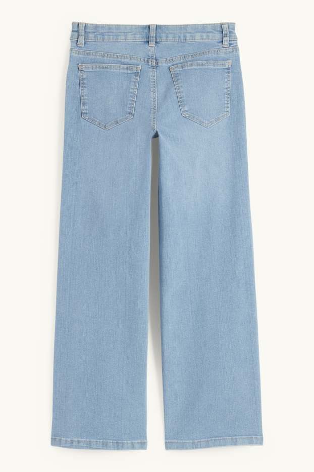 Kinder Mädchen - Wide Leg Jeans - helljeansblau