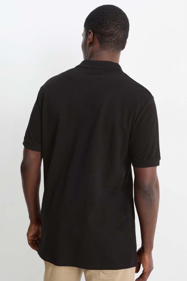 Pánské - Polokošile - regular fit - černá