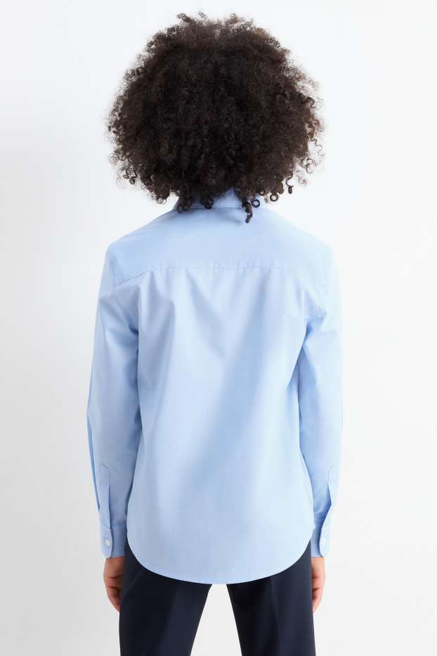 Kinderen: jongens - Overhemd - lichtblauw