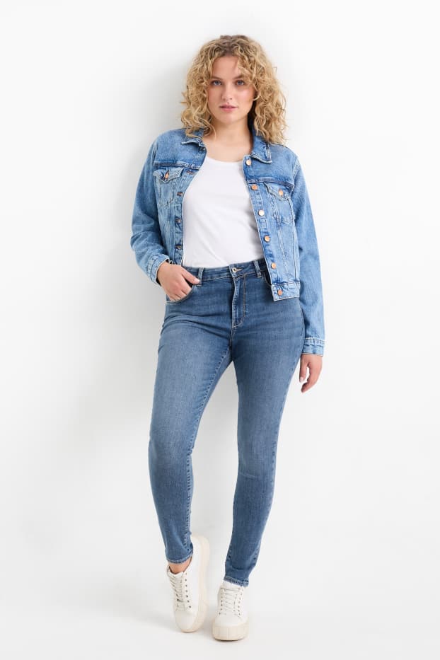 Dámské - Skinny jeans - mid waist - tvarující - LYCRA® - džíny - modré
