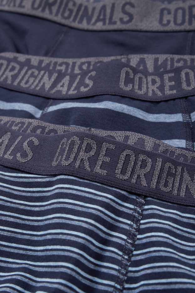 Nen - Paquet de 5 - bòxers - de ratlles - blau fosc