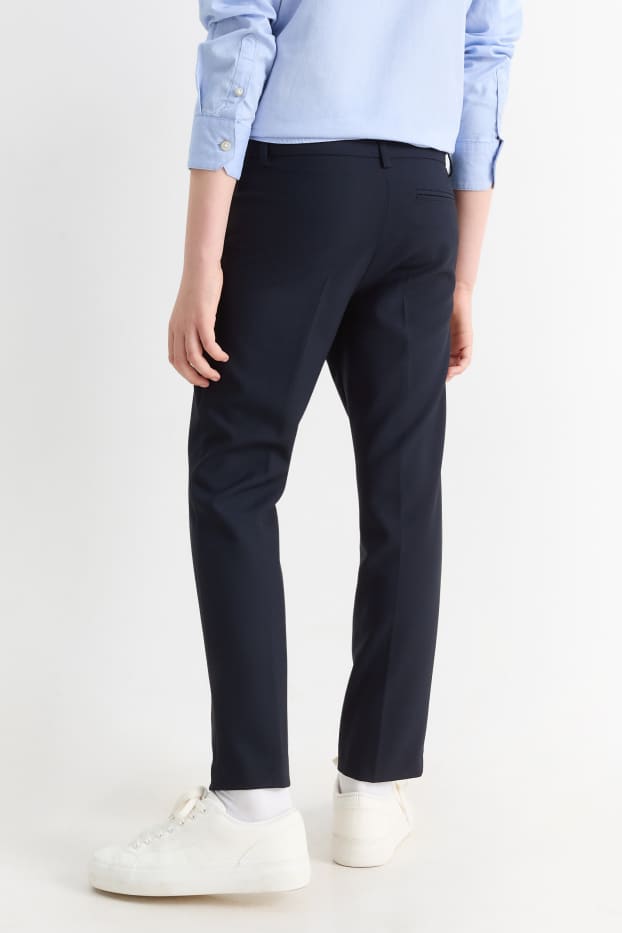 Enfants garçons - Pantalon de costume - Stretch - LYCRA® - bleu foncé