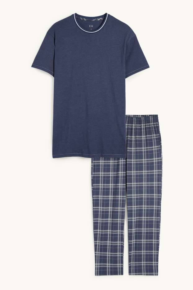 Hommes - Pyjama - bleu foncé