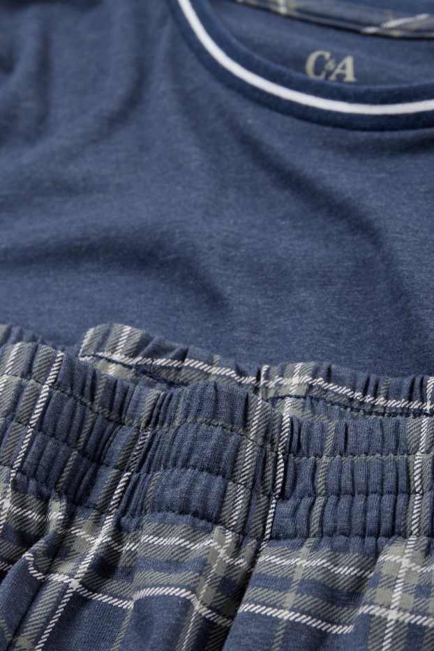 Hommes - Pyjama - bleu foncé
