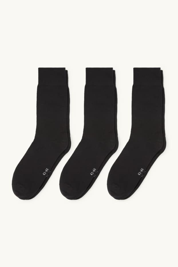 Uomo - Confezione da 3 - calzini - nero