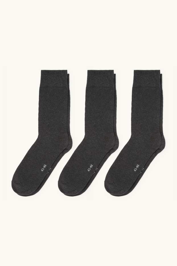 Men - Multipack of 3 - socks - black