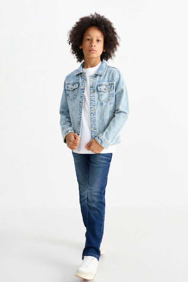 Kinder Jungen - Straight Jeans - jeansblau