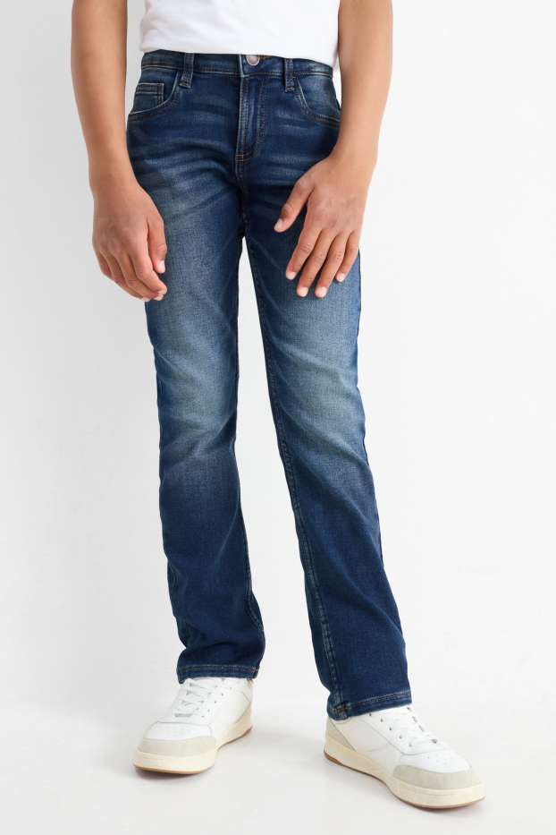Kinder Jungen - Straight Jeans - jeansblau