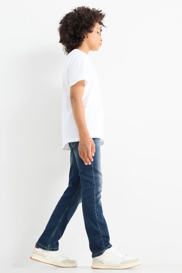 Kinder Jungen - Straight Jeans - jeansblau