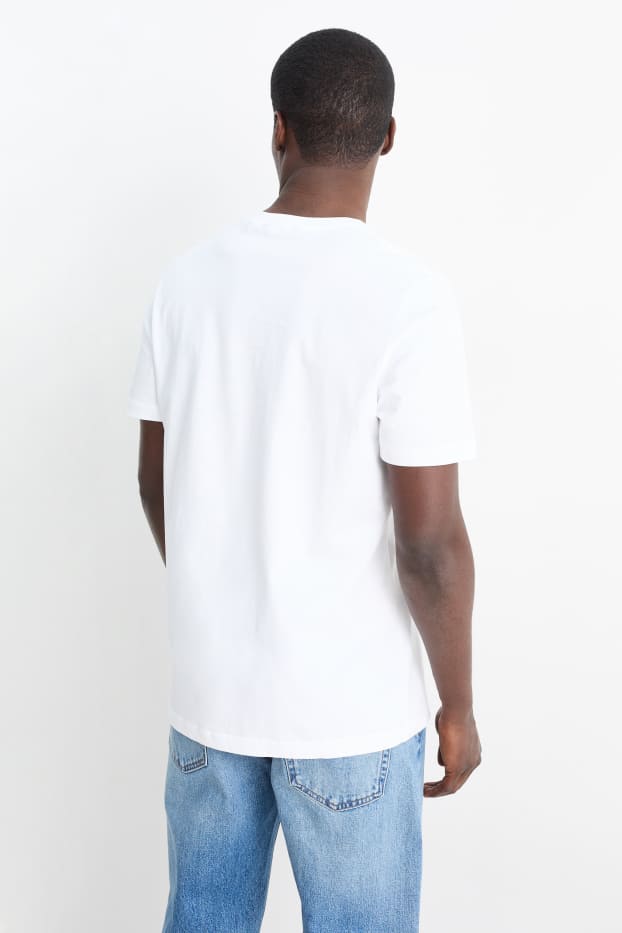 Men - T-shirt - regular fit  - white