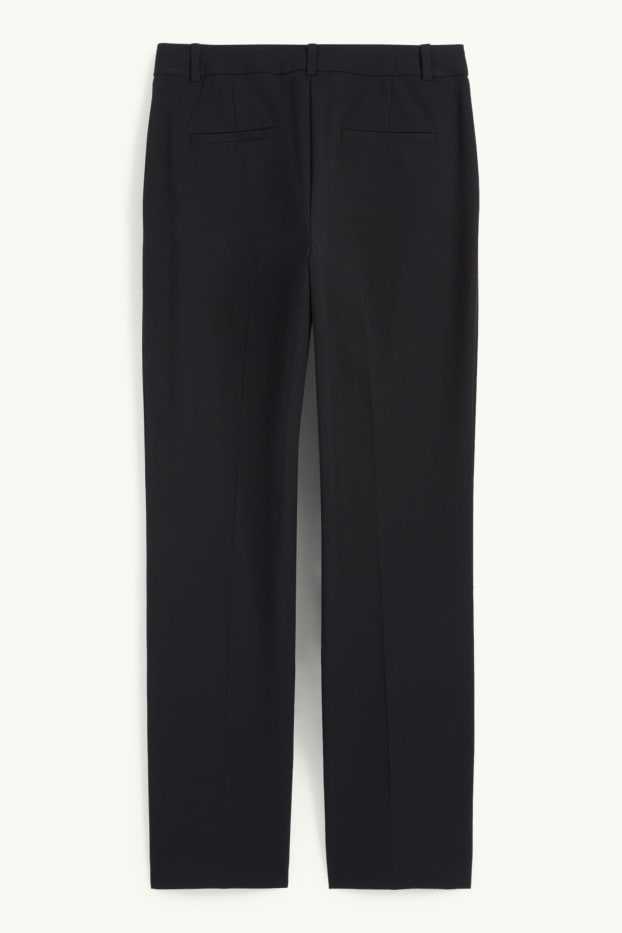 Femmes - Pantalon de bureau - mid waist - straight fit - Mix & Match - noir