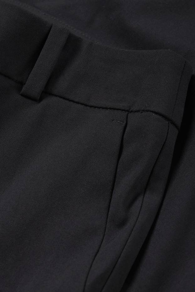 Femmes - Pantalon de bureau - mid waist - straight fit - Mix & Match - noir