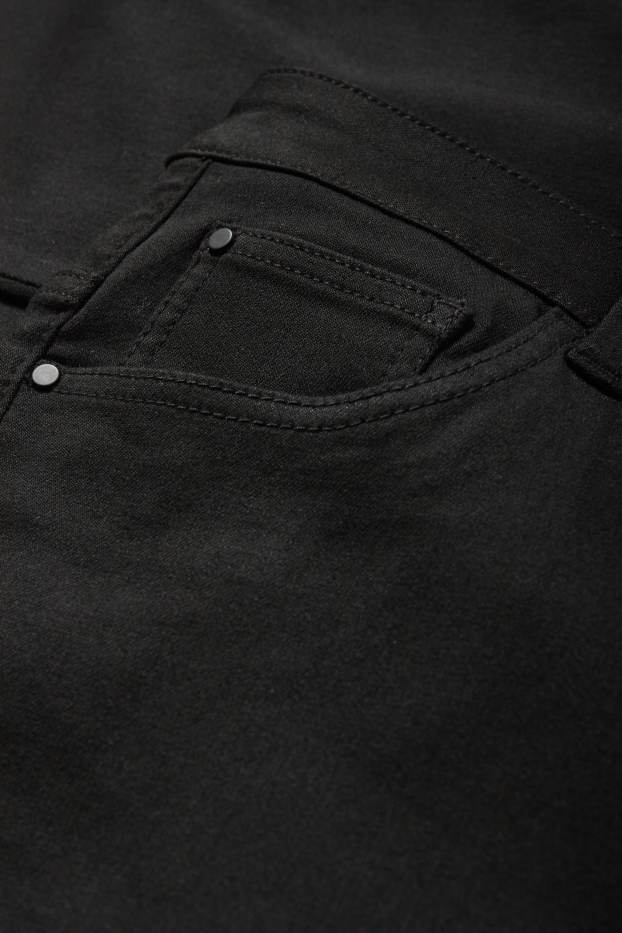 Femei - Pantaloni de stofă - talie înaltă - slim fit - negru