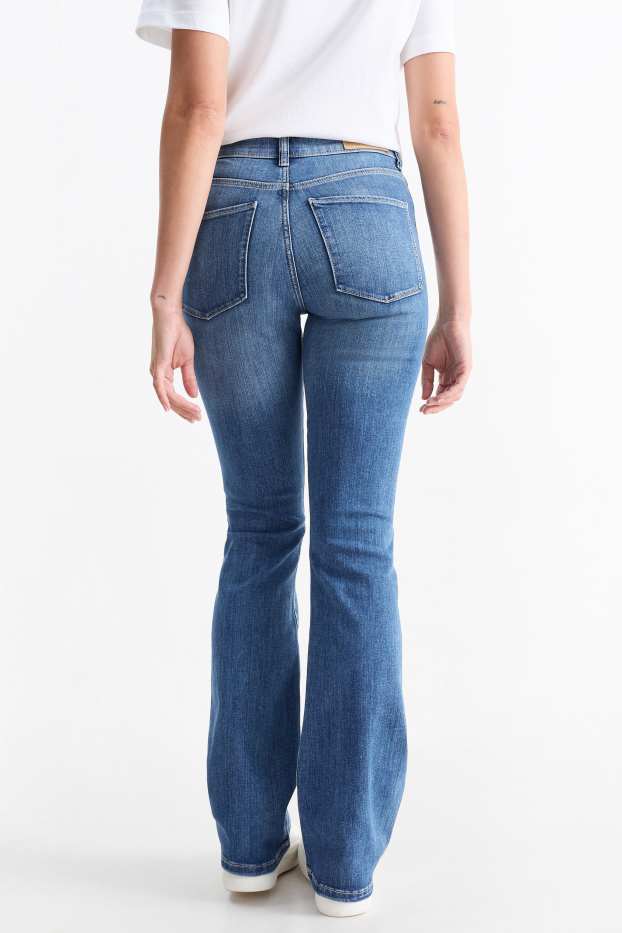 Damen - Bootcut Jeans - Mid Waist - LYCRA® - jeansblau