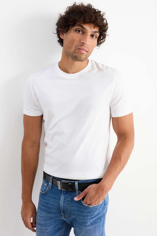 Hommes - Ceinture - synthétique - noir