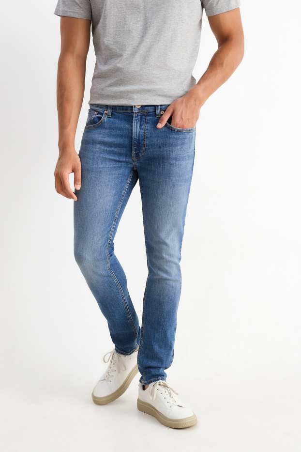 Men - Skinny jeans - LYCRA® - blue denim