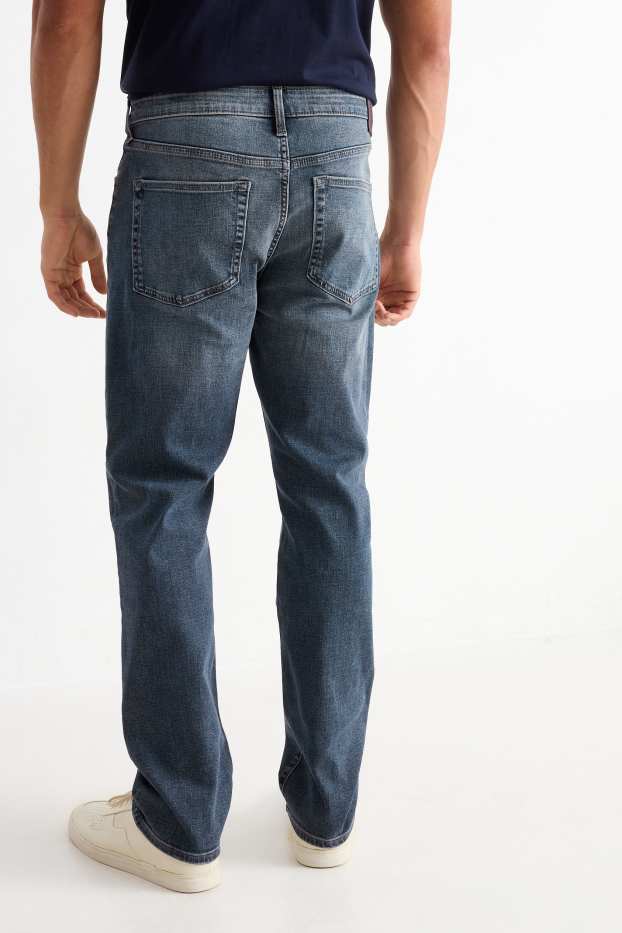 Pánské - Straight jeans - džíny - tmavomodré