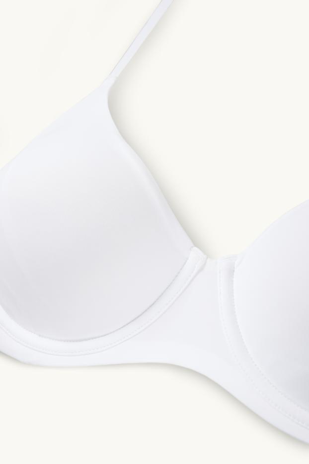 Damen - BH mit Bügel - FULL COVERAGE - unwattiert - LYCRA® - weiß