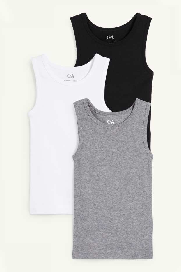 Nen - Paquet de 3 - samarreta interior - gris