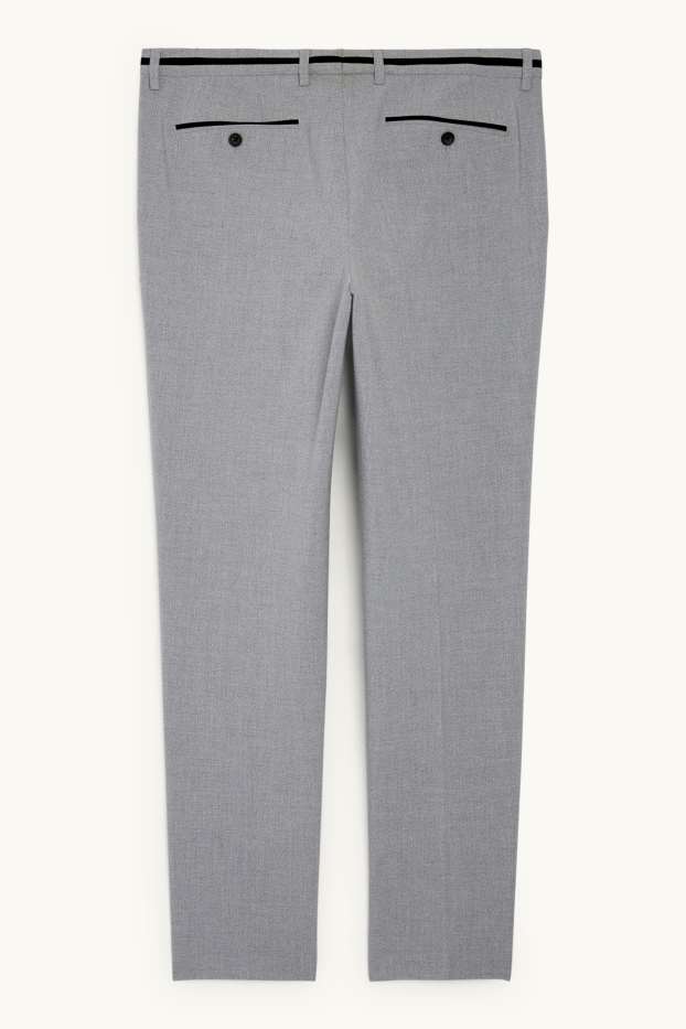 Men - Mix-and-match trousers - slim fit - Flex - LYCRA® - gray