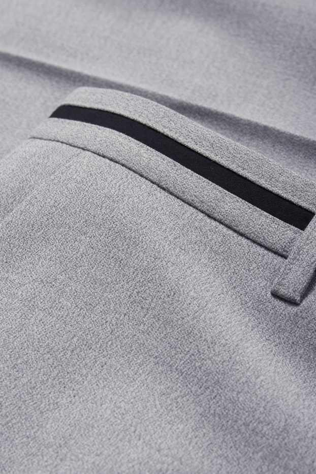 Men - Mix-and-match trousers - slim fit - Flex - LYCRA® - gray
