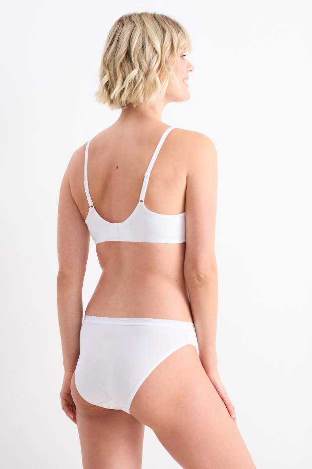 Damen - BH mit Bügel - FULL COVERAGE - unwattiert - LYCRA® - weiß