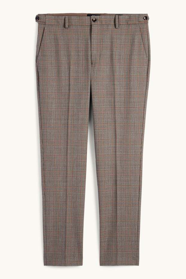 Home - Pantalons combinables - slim fit - Flex - marró