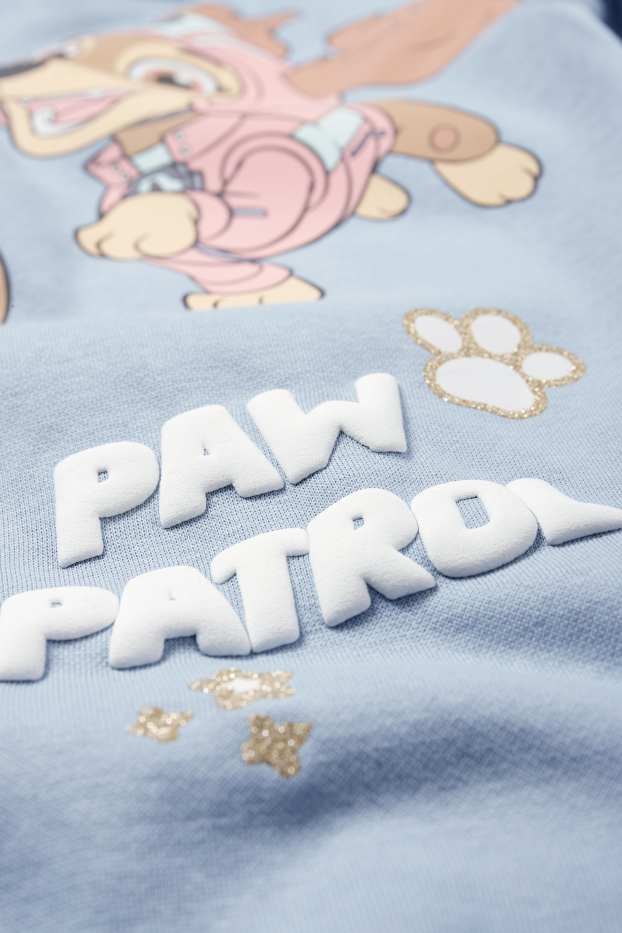 Kinder Mädchen - PAW Patrol - Skye und Liberty - Sweatkleid mit Kapuze - blau