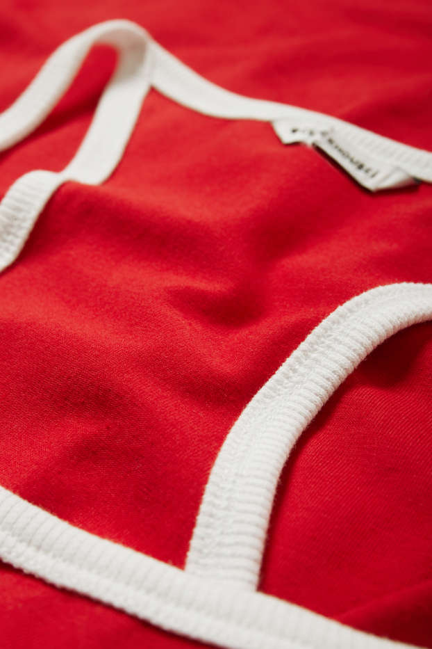 Damen - Figurbetontes Kleid - rot