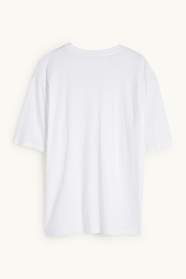 Hommes - T-shirt surdimensionné - blanc