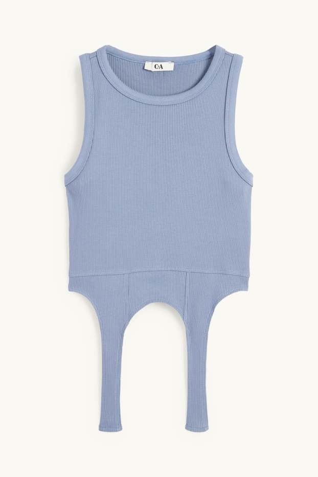 Damen - Crop Top - blau