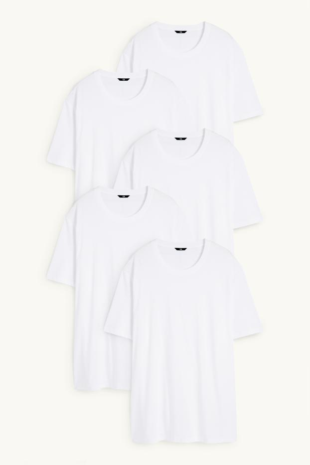 Home - Paquet de 5 - samarreta de màniga curta - blanc