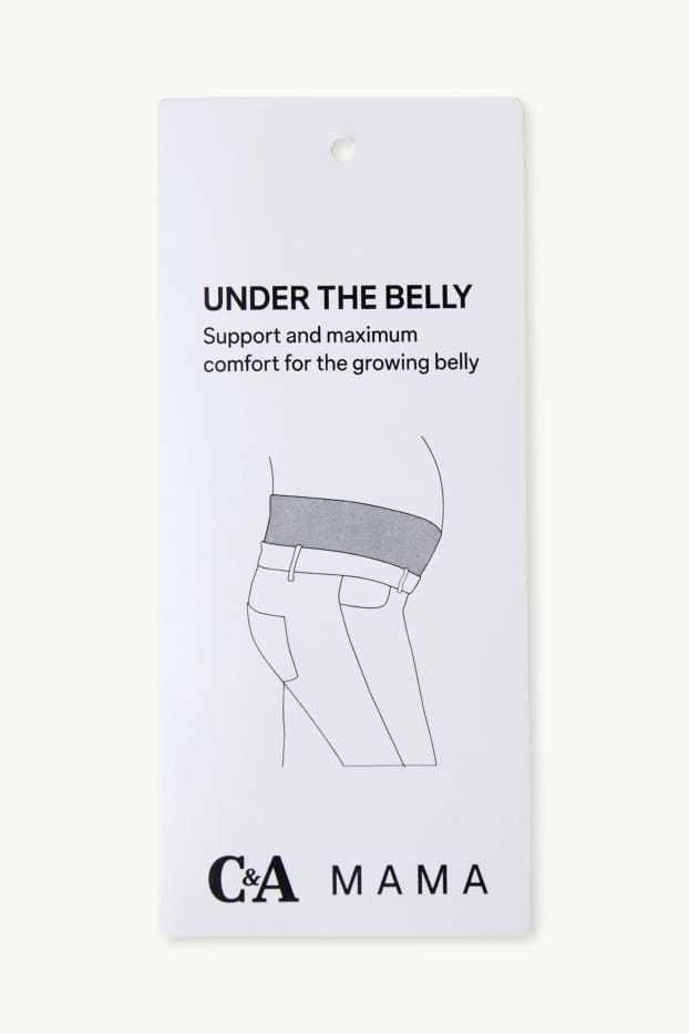 Donna - Pantaloni pigiama premaman - pois - arricciature - grigio chiaro melange