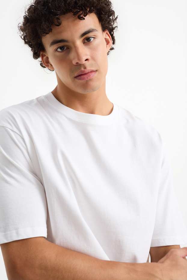 Hommes - T-shirt surdimensionné - blanc