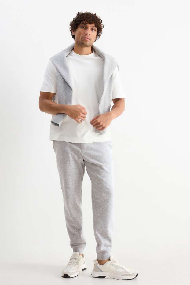 Heren - Joggingbroek - grijs-mix