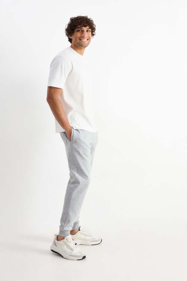 Heren - Joggingbroek - grijs-mix