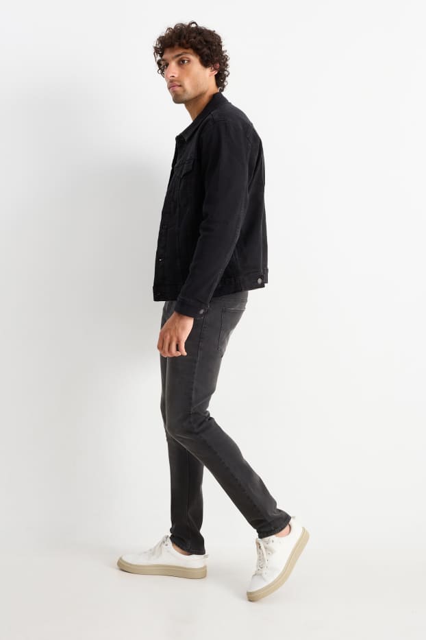 Herren - Skinny Jeans - dunkeljeansgrau