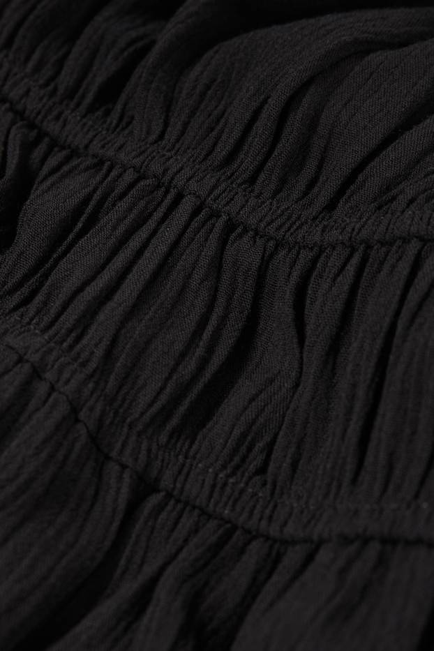 Femmes - Robe Carmen en viscose - noir