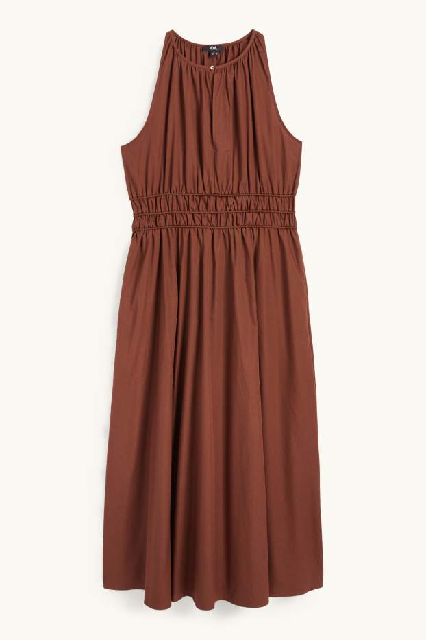 Damen - Empirekleid - braun